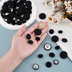 64Pcs 4 Style Cloth Shank Buttons&nbsp;BUTT-PH0001-26A