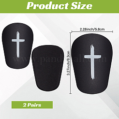 2 Pairs Plastic Shin Guard&nbsp;AJEW-CN0007-05A