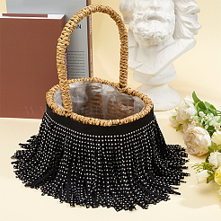 4.8Yards Velvet Tassel Fringe Trimming&nbsp;SRIB-GF0001-75A