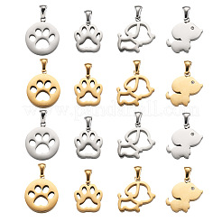 304 Stainless Steel Pendants&nbsp;STAS-FW0001-09