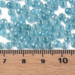 6/0 Imitation Jade Glass Seed Beads&nbsp;SEED-N004-006-20