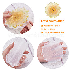 6Pcs 6 Style Silicone Flower Cup Mat Molds Sets&nbsp;DIY-BG0001-21