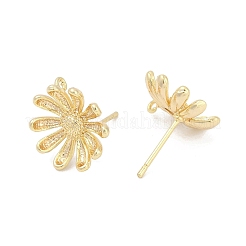 Brass Stud Earring Findings&nbsp;KK-Z099-05G-01