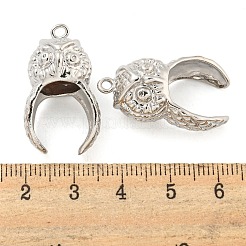 Rack Plating Brass Pendants Cabochon Settings&nbsp;KK-A217-04P