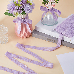 20M Polyester Stretch Frilly Edge Lace Ribbon&nbsp;OCOR-GF0003-37D