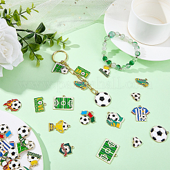 28Pcs 14 Styles Alloy Enamel Pendants&nbsp;ENAM-SC0008-15