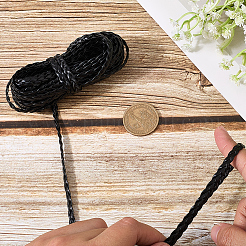 5M 3-Ply PU Leather Braided Cord&nbsp;LC-GF0001-12D