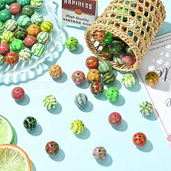 Baking Paint Opaque Acrylic Beads&nbsp;OACR-CJC0019-006