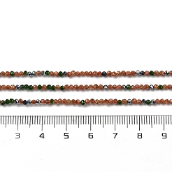 Synthetic Goldstone & Green Goldstone & Blue Goldstone Beads Strands&nbsp;LS-G-RM250104-D5