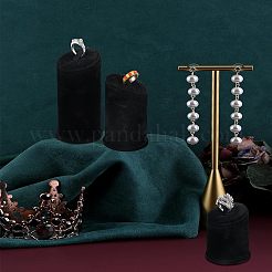 3Pcs 3 Sizes Velvet Ring Displays&nbsp;RDIS-WH0001-16