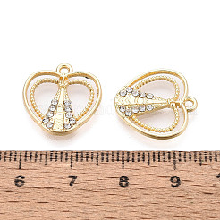 Alloy Rhinestone Pendants&nbsp;FIND-N008-29KCG