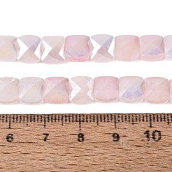 Electroplate Crackle Imitation Jade Glass Beads Strands&nbsp;EGLA-Q135-02A-A01