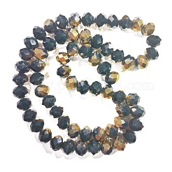 Electroplate Opaque Glass Beads Strands&nbsp;EGLA-A034-P8mm-O09-01
