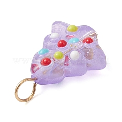 Handmade Bumpy Glass Enamel Pendants&nbsp;PALLOY-JF04469-01