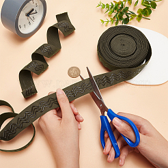10 Yards Silicone & Polyester Non Slip Knitted Elastic Belt&nbsp;EC-WR0001-01