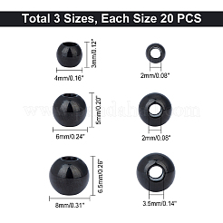 60Pcs 3 Style Ion Plating(IP) 202 Stainless Steel Beads&nbsp;STAS-UN0028-13
