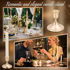 Iron & Aluminium Alloy Candle Holders&nbsp;DJEW-WH0077-09