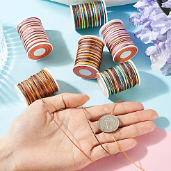 6Rolls 6 Styles Segment Dyed Polyester Thread&nbsp;NWIR-TA0001-47B