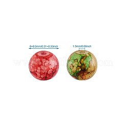 Spray Painted Glass Beads&nbsp;GLAA-TA0001-03