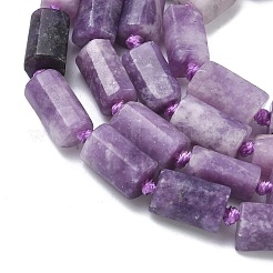 Natural Lepidolite/Purple Mica Stone Beads Strands&nbsp;G-C270-K15