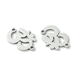Non-Tarnish 201 Stainless Steel Connector Charms&nbsp;STAS-U003-04P