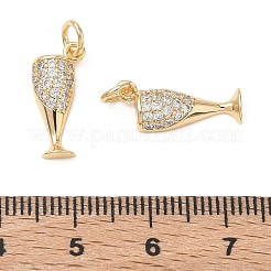 SHEGRACE Brass Clear Cubic Zirconia Pendants&nbsp;XGRQ3K203-525G