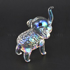 Natural Quartz Crystal Elephant Ornaments&nbsp;DJEW-WH0028-014B-01