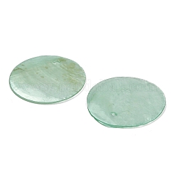 Spray Painted Natural Capiz Shell Pendants&nbsp;SHEL-C010-12B