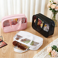 9Pcs 3 Colors PVC Clear Window Cosmetic Bag&nbsp;AJEW-GW0001-14