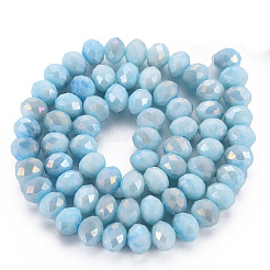 Opaque Baking Paint Glass Beads Strands&nbsp;LS-EGLA-N006-010A-B01