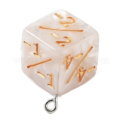Opaque Resin Pendants&nbsp;LS-RESI-G083-01D