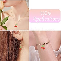 50Pcs Acrylic Cherry Pendants&nbsp;PALLOY-CJ00164