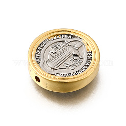 Religion Two Tone Brass Beads&nbsp;KK-D255-02GP-03