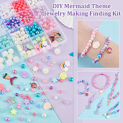 DIY Mermaid Theme Jewelry Making Finding Kit&nbsp;DIY-PH0021-12