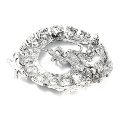 Alloy Rhinestone Lapel Pin Brooches&nbsp;RB-CBAE32B-02AS