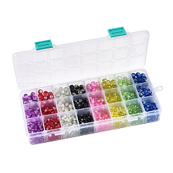 1920Pcs 3 Style Spray Painted Crackle Glass Beads&nbsp;CCG-CJ0001-04