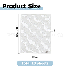 Plastic Sea Wave Pattern Nail Art Stickers&nbsp;MRMJ-WH0087-43