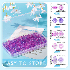 500Pcs 5 Styles Transparent Acrylic Beads&nbsp;TACR-TA0001-41B