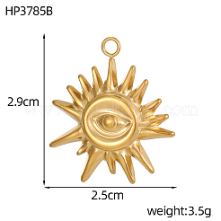 304 Stainless Steel Pendants&nbsp;STAS-OY010-35G