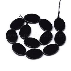 Synthetic Black Stone Beads Strands&nbsp;G-Q949-006