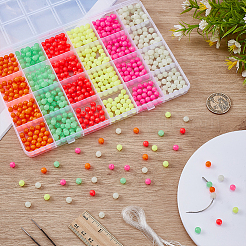 720Pcs 6 Colors Plastic Beads&nbsp;KY-FG0001-20B