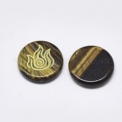 Natural Tiger Eye Cabochons&nbsp;G-T122-37E