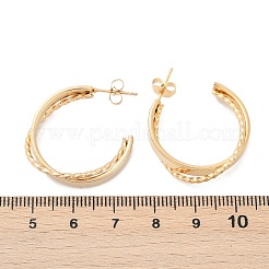 201 Stainless Steel Hoop Earrings&nbsp;EJEW-Q026-19G