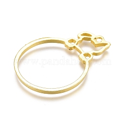 Alloy Open Back Bezel Pendants&nbsp;LS-PALLOY-P182-02G