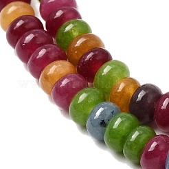 Dyed Natural White Jade Imitation Tourmaline Beads Strands&nbsp;G-K343-C55-01