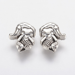Tibetan Style Alloy Beads&nbsp;PALLOY-F202-28AS