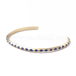 Brass Cuff Bangles&nbsp;BJEW-A134-06G