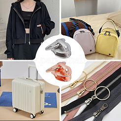 20Pcs 2 Colors Alloy Zipper with D Ring&nbsp;SENE-CY0001-12A