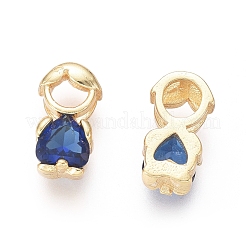 Golden Plated Brass Charms&nbsp;ZIRC-L087-028G