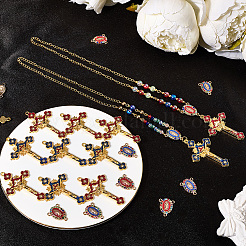 DIY Rosary Bead Jewelry Making Finding Kits&nbsp;DIY-SC0029-76
